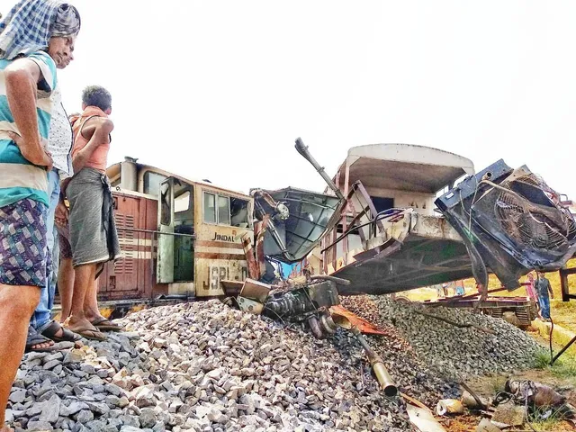 Goods train derails in Odisha's Angul, pointsman dies