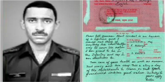 The heartwarming last letter of Odisha's Kargil martyr Maj. Padmapani Acharya to family