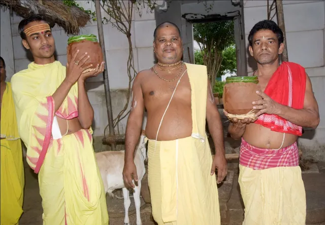 Lords' recovery from illness: Medicinal oil applied on bodies in Odisha