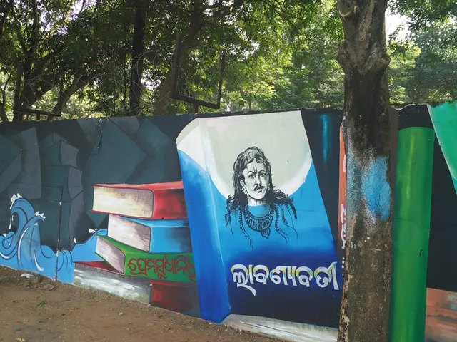 In Pics: Greatest works of Odia litterateurs as wall art in Odisha capital
