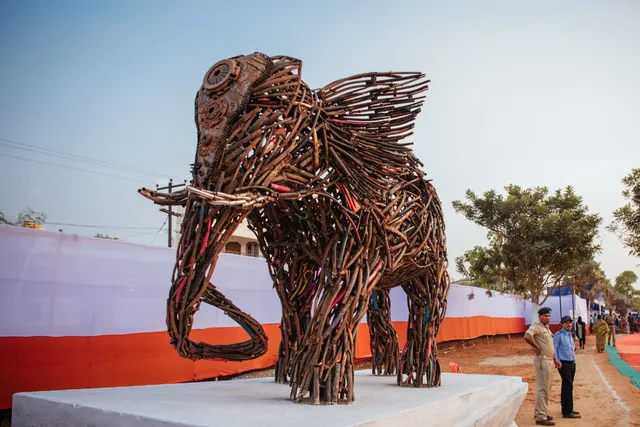 Open Air Museum of Waste-to-Art comes up in Odisha capital