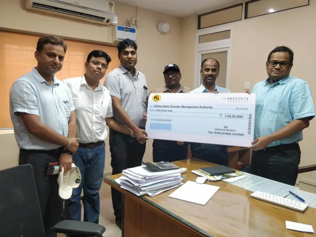 GAIL contributes Rs 5 crore for relief works in cyclone-hit Odisha