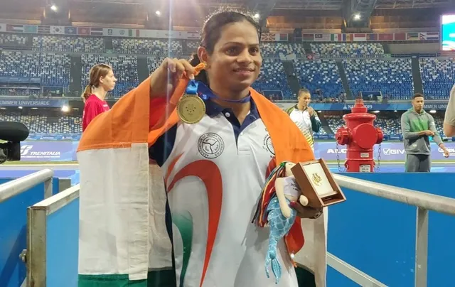 Odisha's Dutee Chand bags gold medal at Universiade