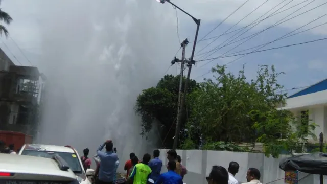 Watch Video: Underground water pipeline burst in Odisha capital