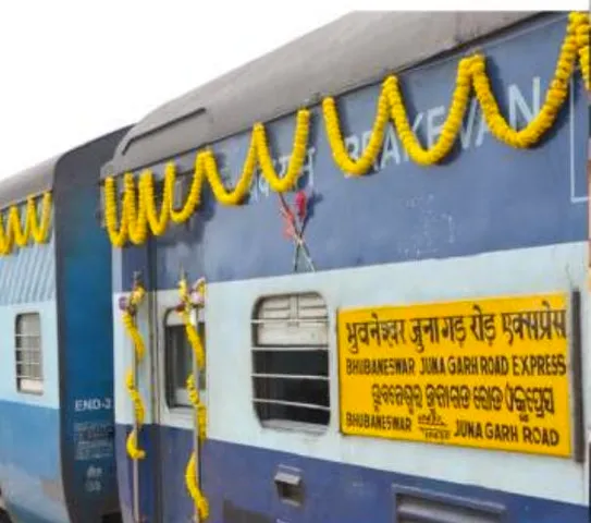 Bhubaneswar-Junagarh express from tomorrow. Here're details