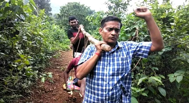 This Odisha doc wins hearts by carrying patient on sling for 5 km