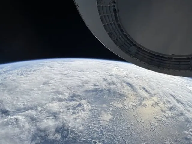 Image of Earth shot on iPhone shared by SpaceX crew