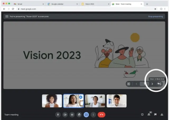 Google Meet users can now share access to presented content