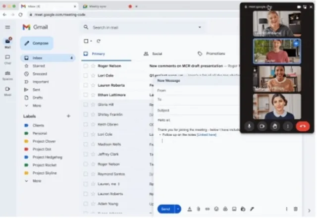Google rolls out new features to Meet's picture-in-picture mode in Chrome
