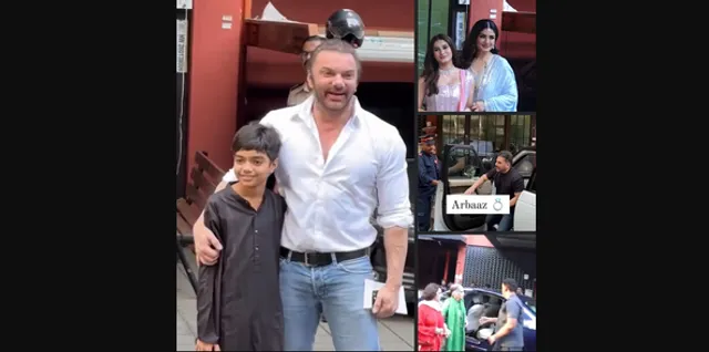 Salman Khan, family members arrive at Arpita Khan's residence to attend Arbaaz's wedding