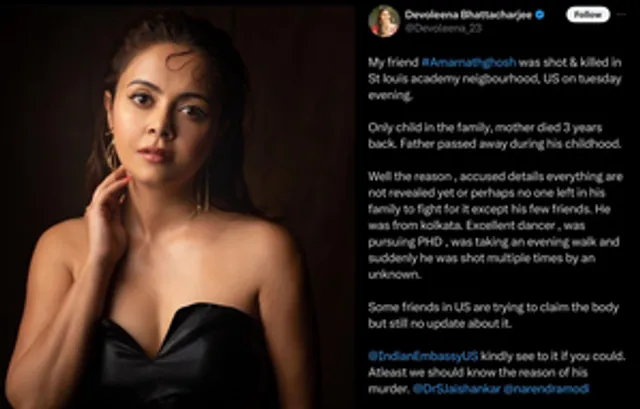 Devoleena's friend shot dead in US, seeks help of PM, EAM to get body back