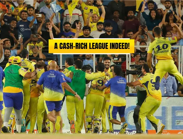CSK after winning IPL 2023 (Source: Twitter)