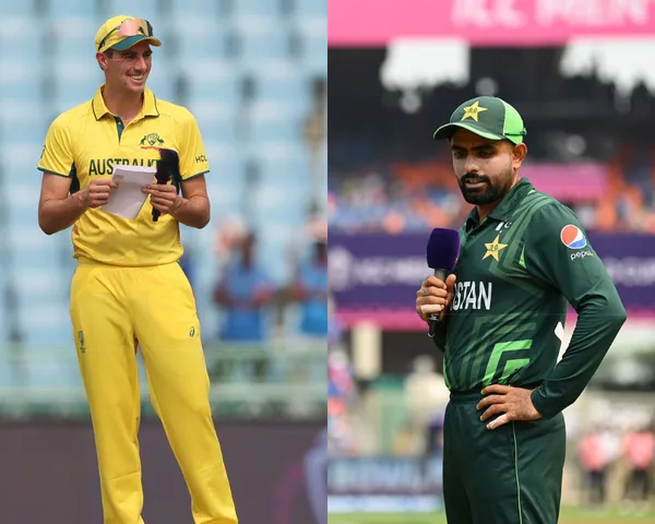 Pat Cummins and Babar Azam 