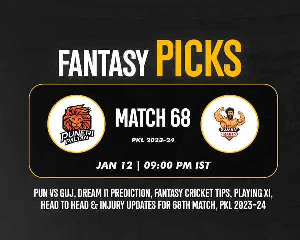 PUN vs GUJ Dream11 