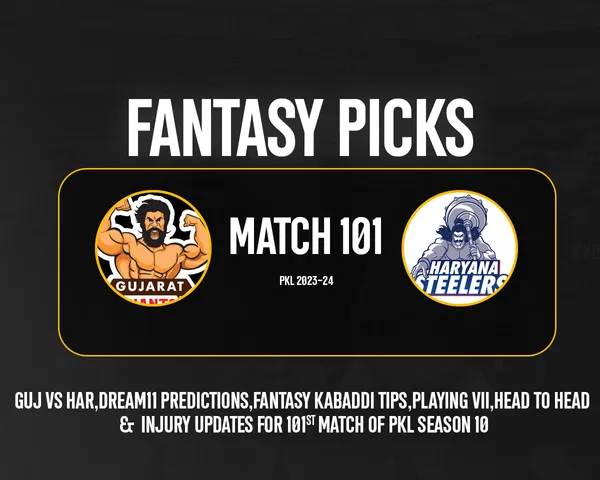 GUJ vs HAR PKL 2023-24 