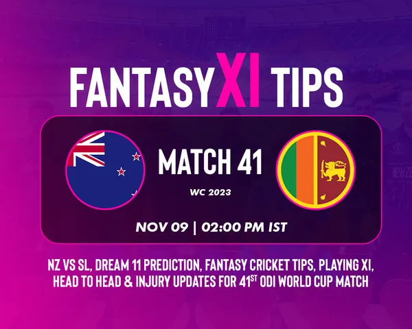 New Zealand vs Sri Lanka Dream 11 Grand League