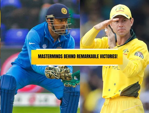 MS Dhoni & Ricky Ponting (Source: Twitter)