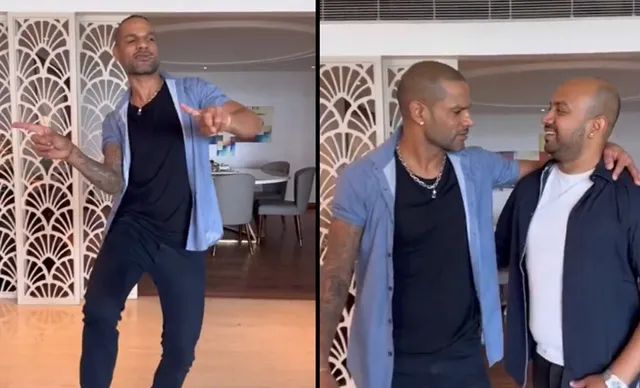 Shikhar Dhawan flaunts dance moves