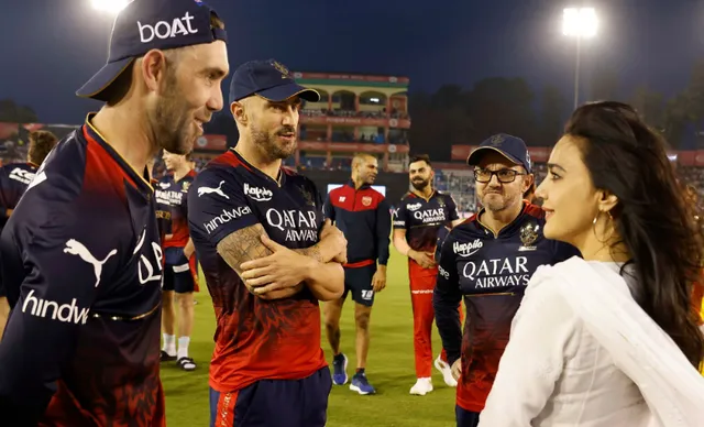 Glenn Maxwell and Preity Zinta, IPL 2023