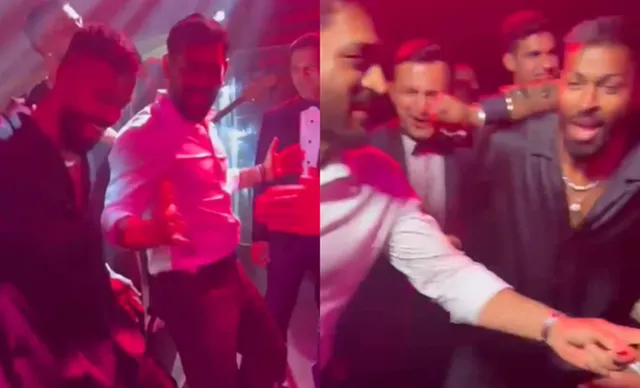 MS Dhoni, Hardik Pandya shake legs for rap music in private party in Dubai