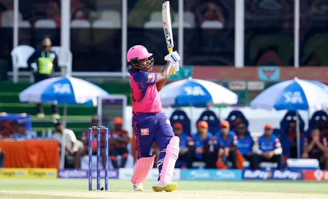 Sanju Samson scores fifty against Hyderabad
