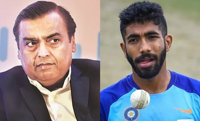 Mukesh Ambani and Jasprit Bumrah