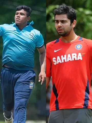 Maheesh Theekshana & Virat Kohli
