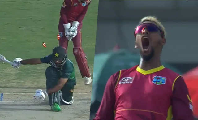 Watch: Nicholas Pooran dismisses Pakistan opener