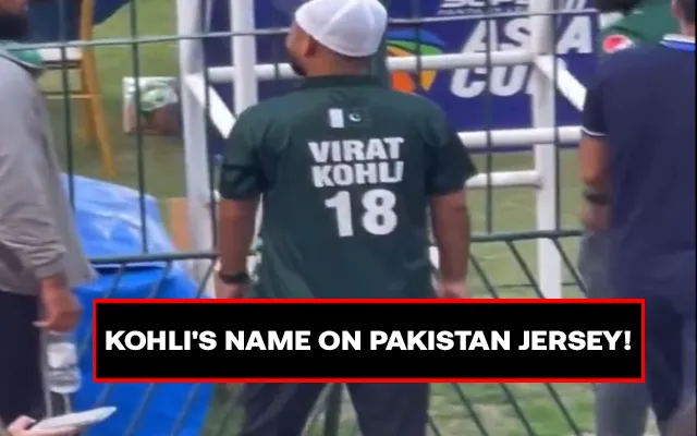 Virat Kohli printed on Pakistan jersey