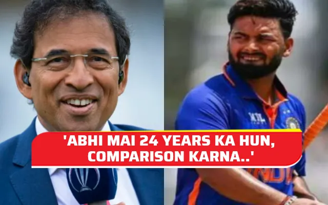 Rishabh Pant and Harsha Bhogle