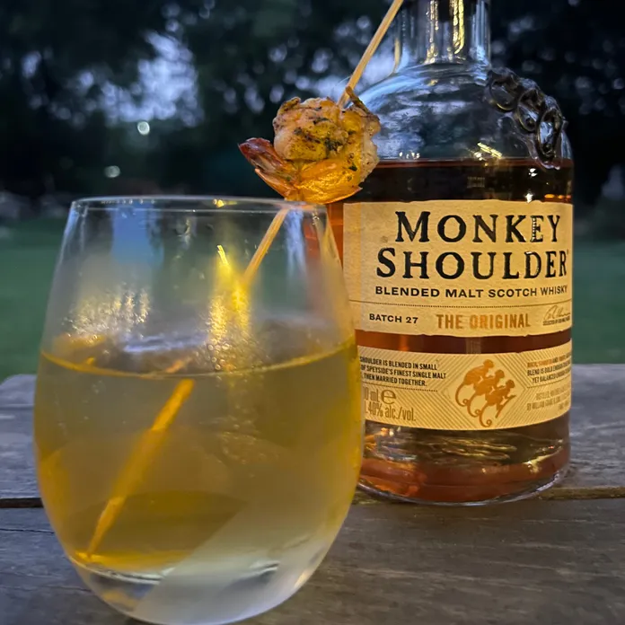 Monkey Goes to Tokyo Yuzu & Chilli Oil Clarified Whisky Sour
