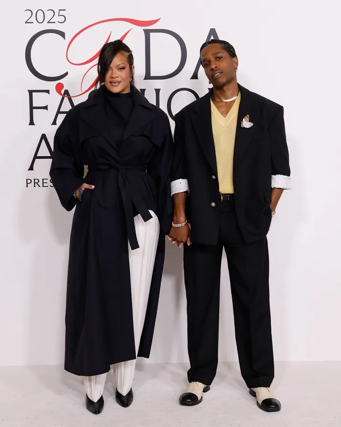 Rihanna and A$AP Rocky Arrive Hand-in-Hand to 2025 CFDA Awards