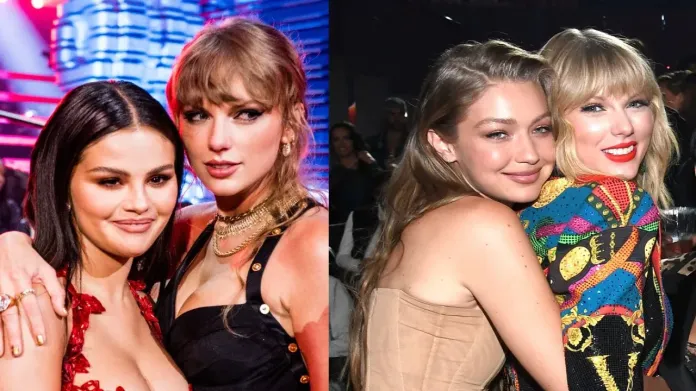 Is Taylor Swift Seeking Advice From Bestie Selena Gomez For Wedding? Singer  Reportedly Locks Gigi Hadid as Bridesmaid | PINKVILLA