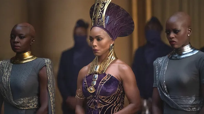Black Panther: Wakanda Forever Costume Designer on Queen Ramonda's Wardrobe