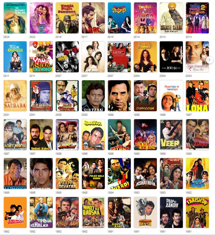 dharmendra movies