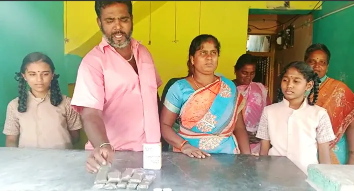 with their family members