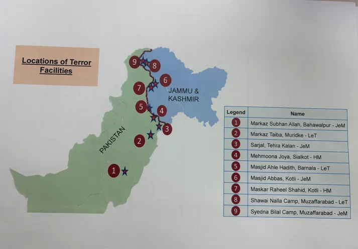 9 places india air strike