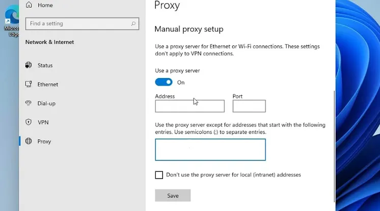 How to Set Proxy in Windows 11