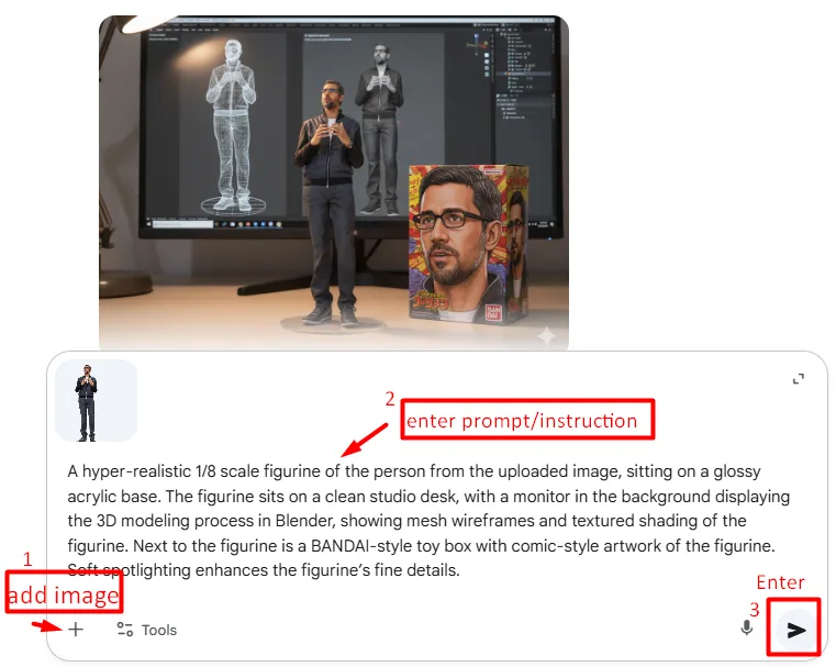 Google Gemini Image generation tool