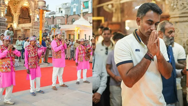 ipl 2025 gujarat titans visit temple (1)