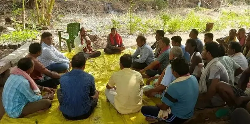siddheswar with farmers