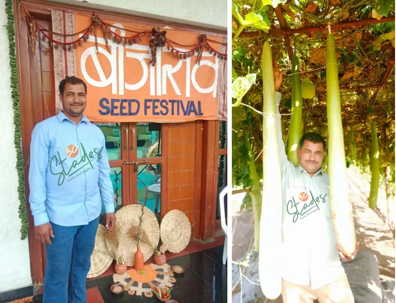 Anil at a seed festival