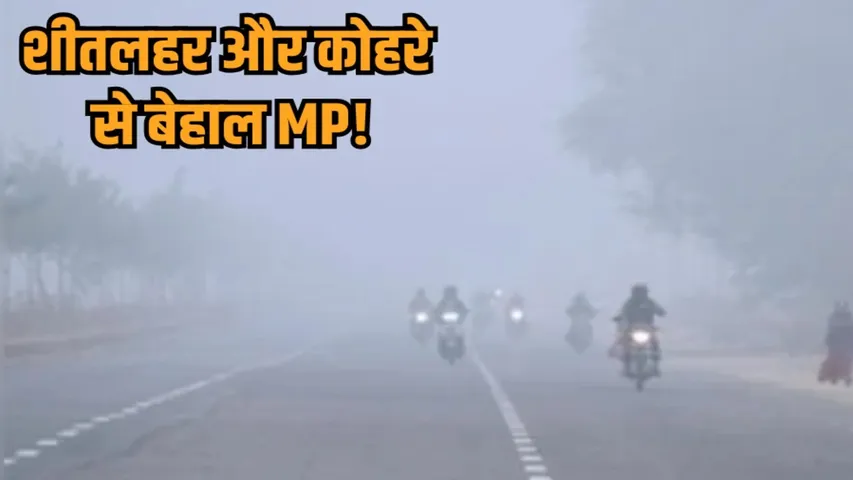 madhya pradesh weather update cold wave alert fog train delay temp drop hindi news zvj