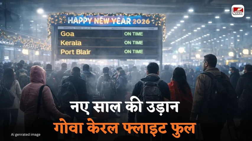varansi goa flight new year 2026