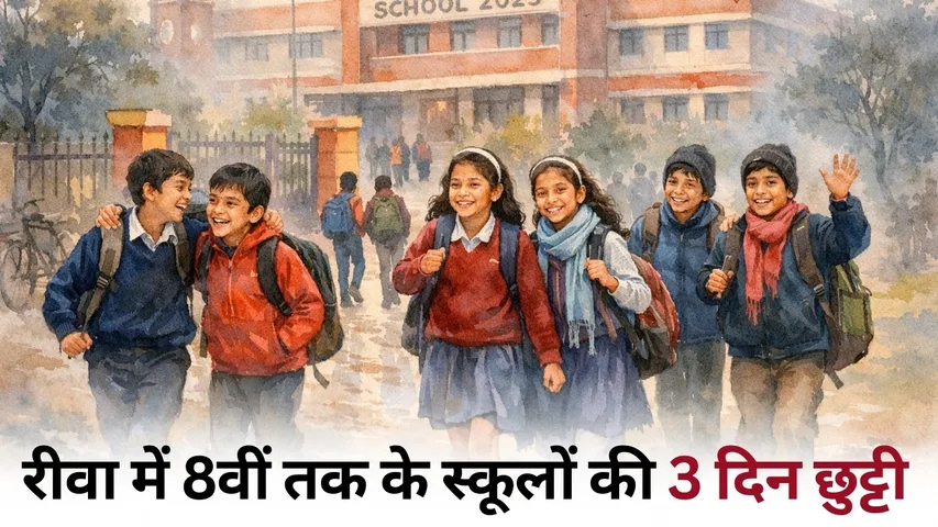 Rewa School Holiday 8 to 10 january Schools closed due to cold temperature hindi news