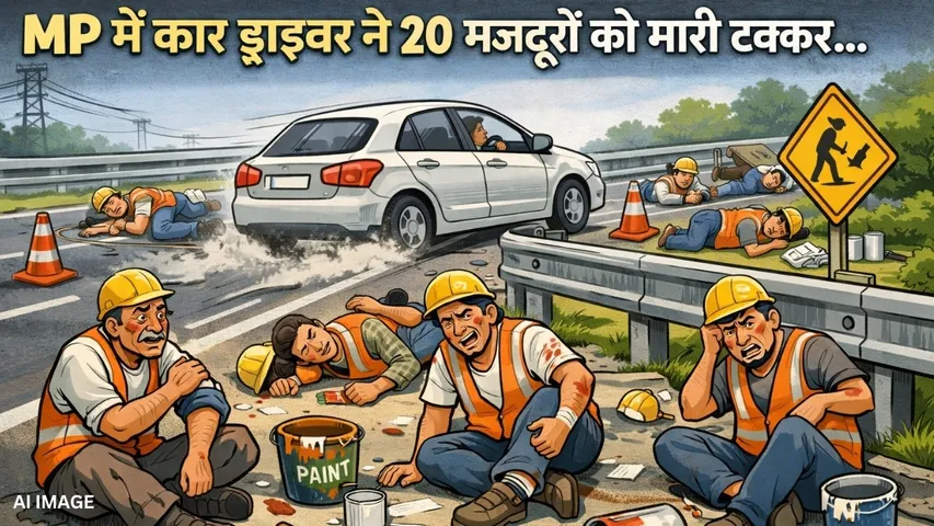 Jabalpur hit and run case 20 labors accident hindi news