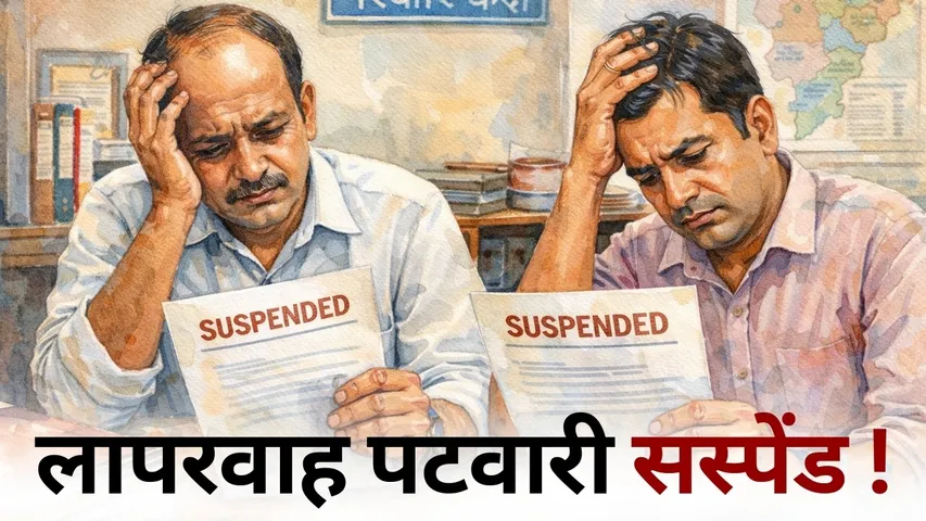 Pakhanjur dhan kharidi Patwari suspend Kanker hindi news