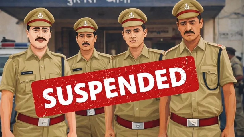 _kanpur-police-action-on-bjp-complaint-daroga-constable-removed hindi zxc