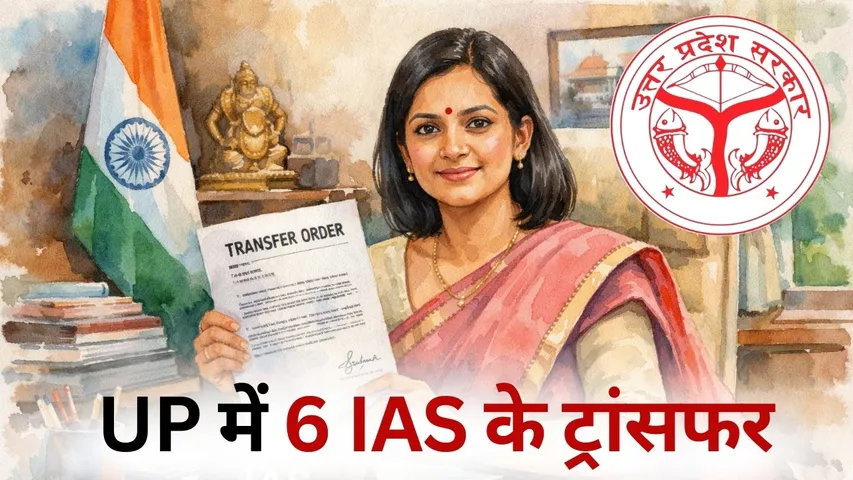 UP IAS Transfer List 6 officers hindi news