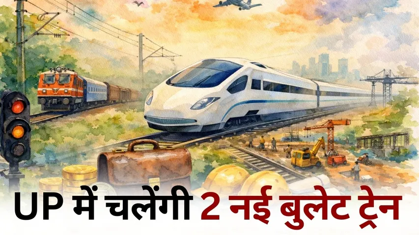 New Bullet Train Project Railway Budget 2026 two bullet trains each in UP and Mumbai 238 AC local trains automatic door closing hindi news